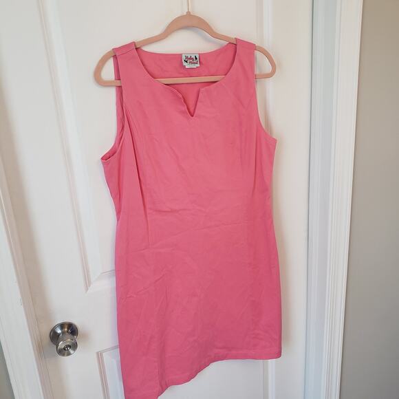 Haley & The Hound Women's Pink Sleeveless V Neck Dress Size 12 - Picture 2 of 5